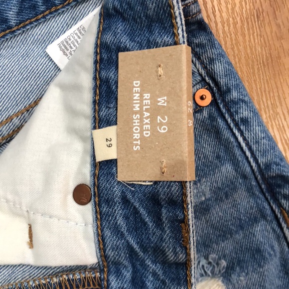 NWT Madewell Denim Jean Shorts Relaxed 29 - Picture 3 of 5